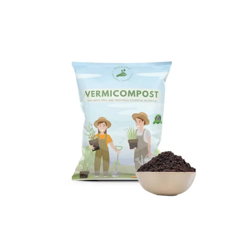 Produng Organic Vermicompost – Natural Earthworm Compost for Plants (1 kg)